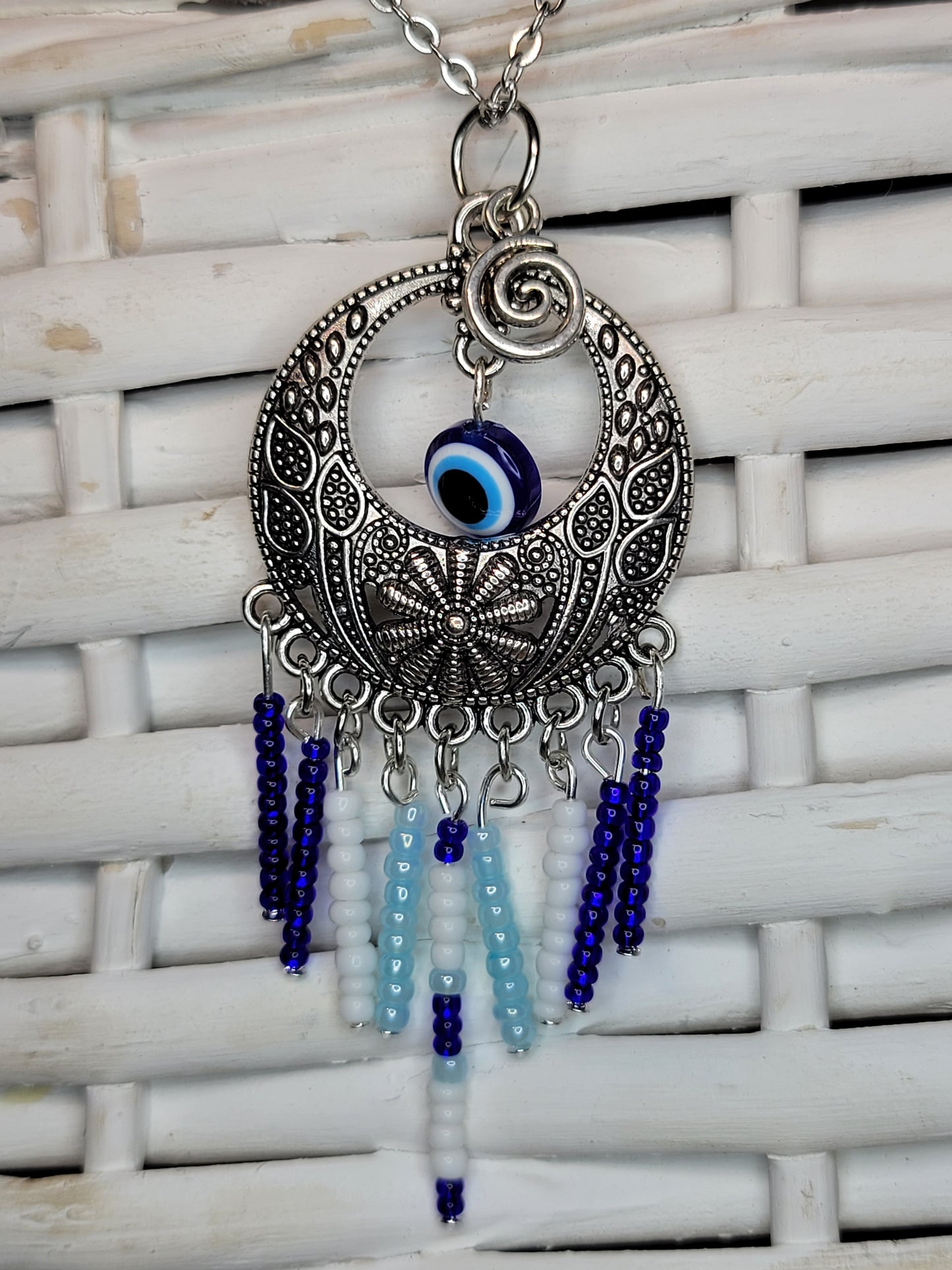 Evil Eye Beaded Necklace