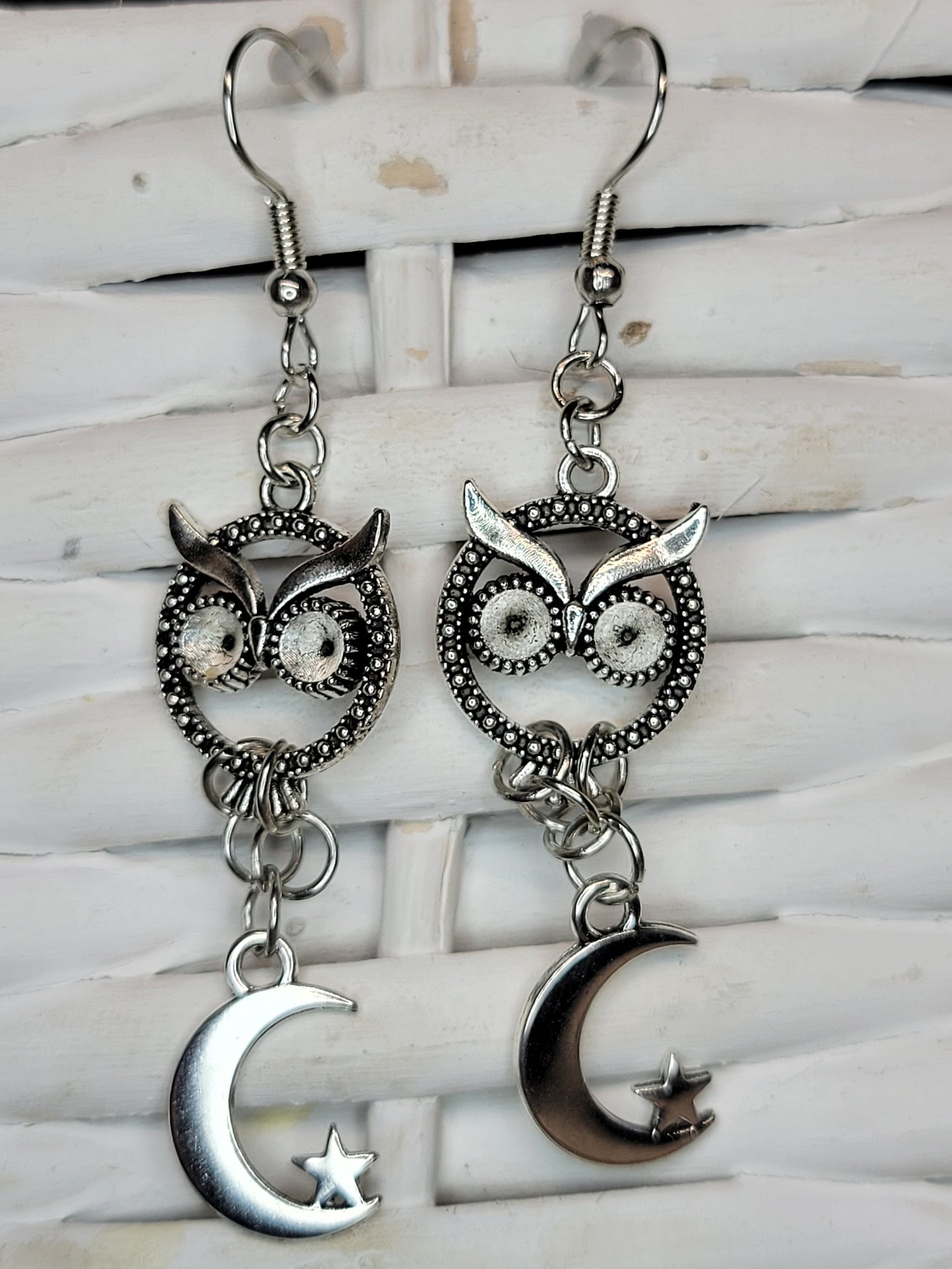 Owl & Moon Earrings