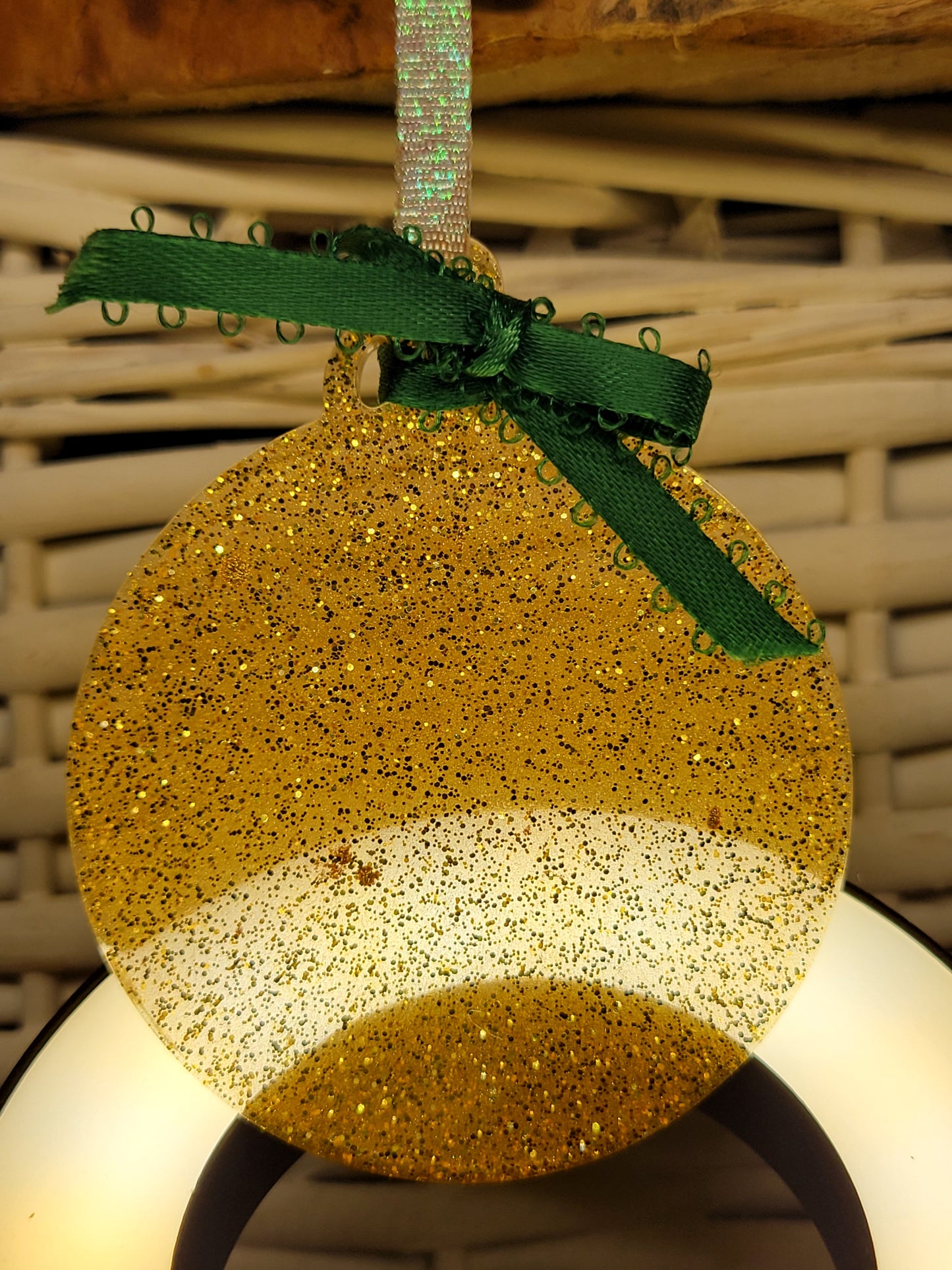 Gold Glitter Ornament - 50% Off