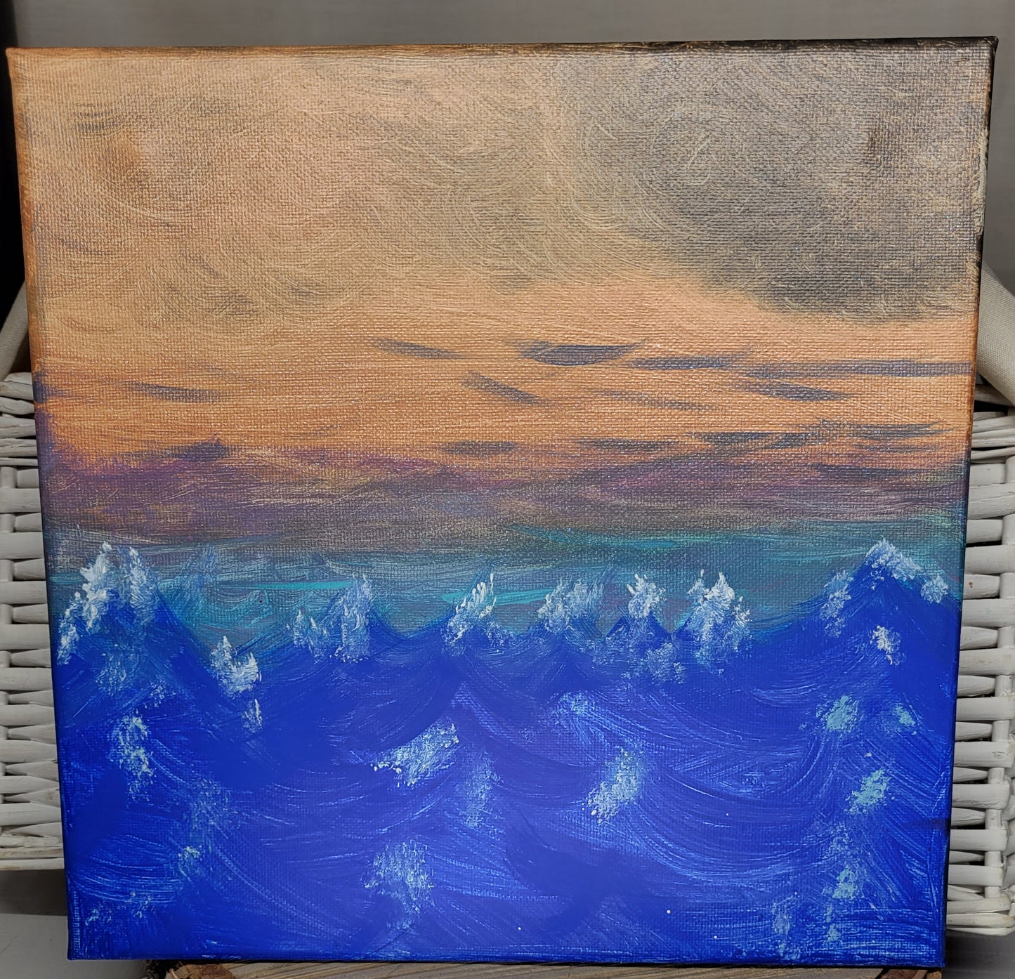 "Angry Waters" Acrylic Painting