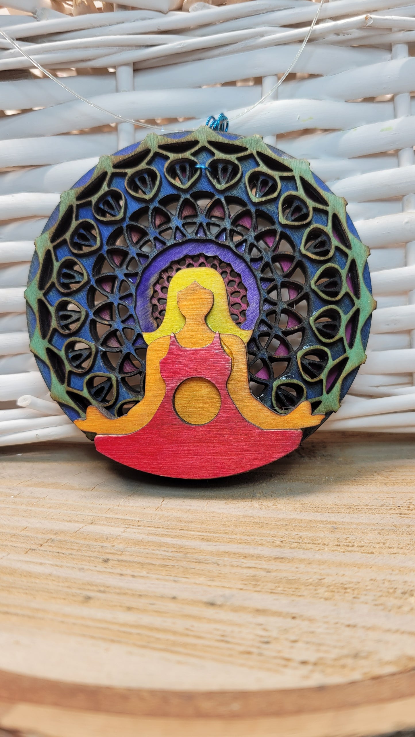 Yoga Pose Chakra Wall Hanging