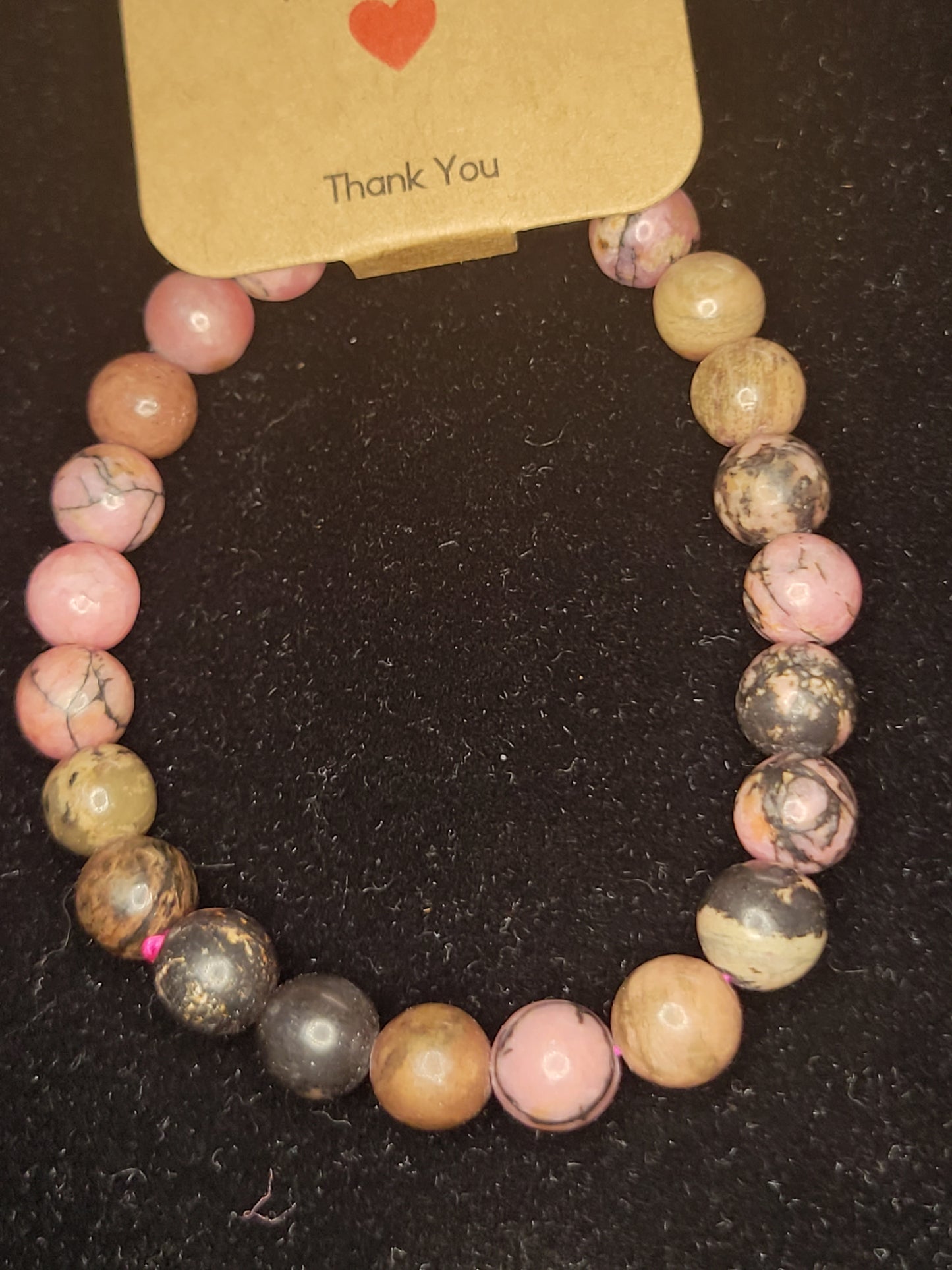 Rhodonite Bead Bracelet