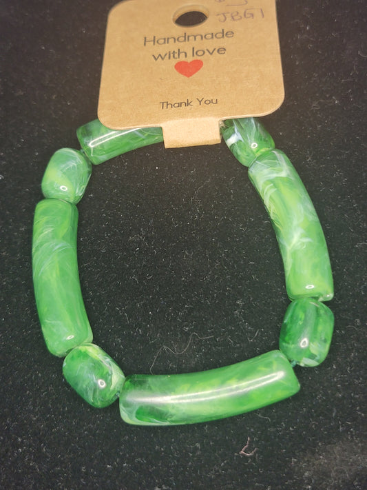 Green Bead Bracelet