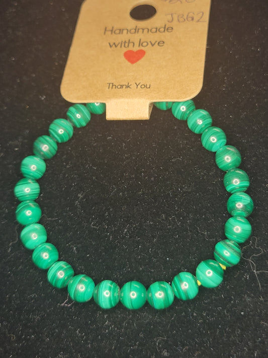 Malachite Bead Bracelet