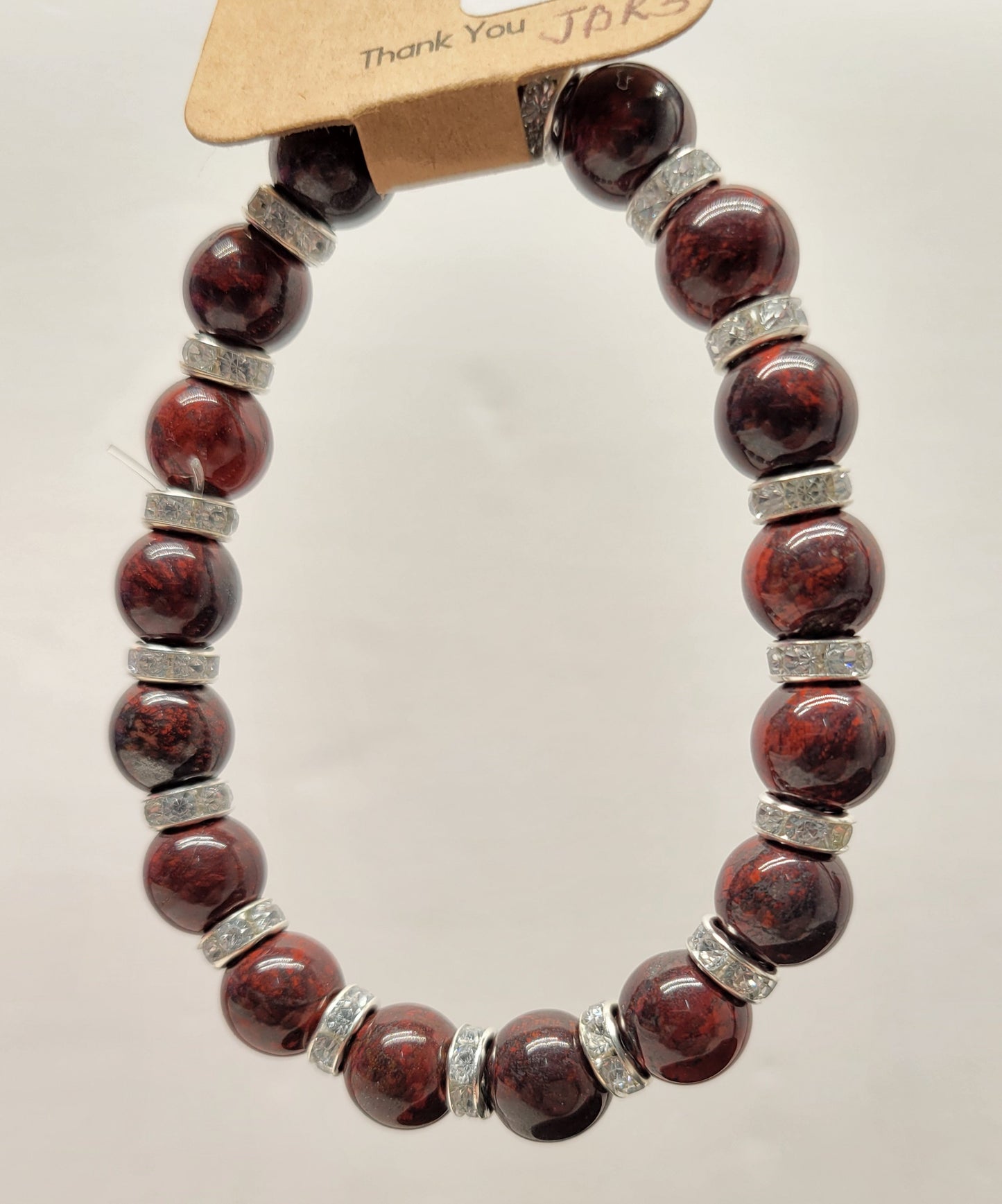 Brecciated Jasper Bead Bracelet