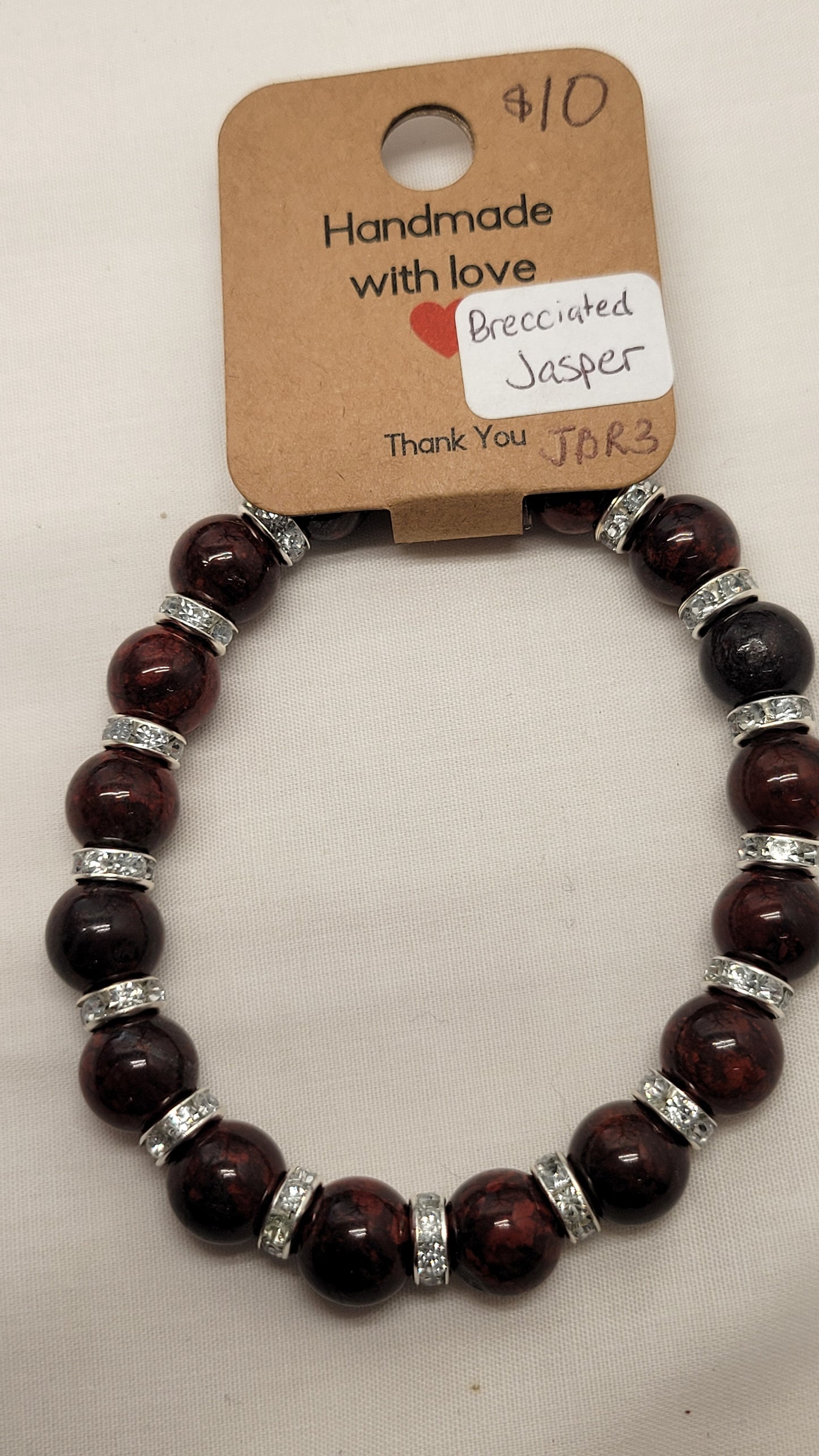 Brecciated Jasper Bead Bracelet