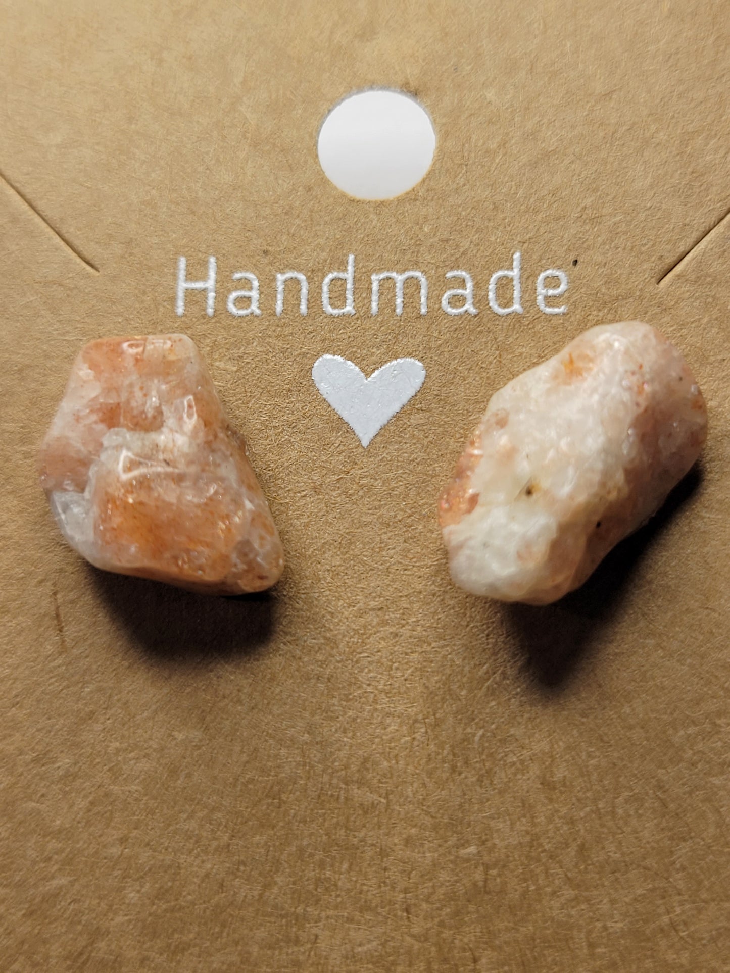 Sunstone Stud Earrings