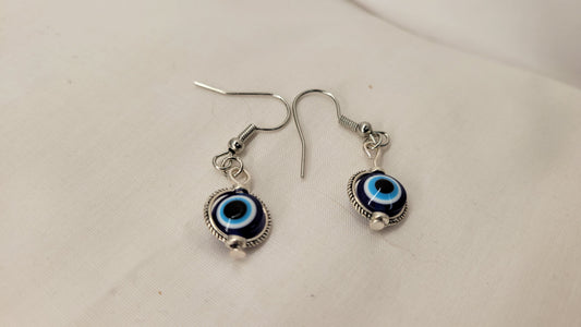 Evil Eye Spinning Earrings