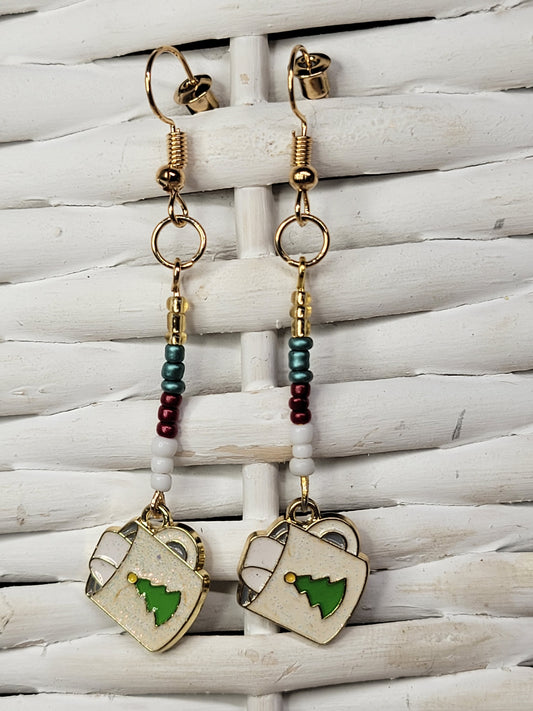 Cup of Cocoa Dangle Earrings