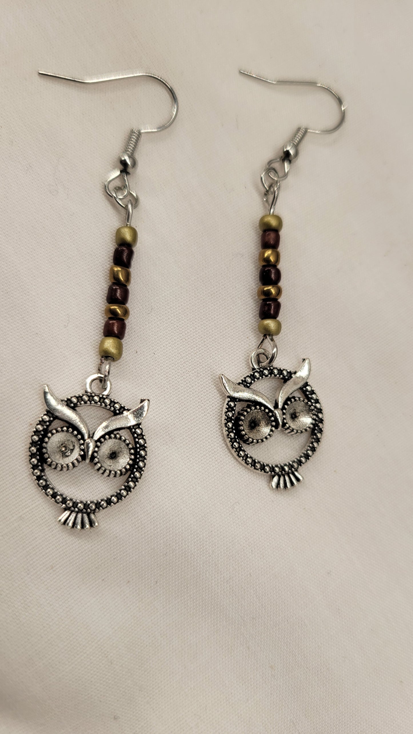 Owl Beaded Earrings