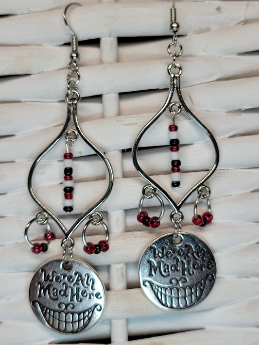 Mad Hatter Dangle Earrings