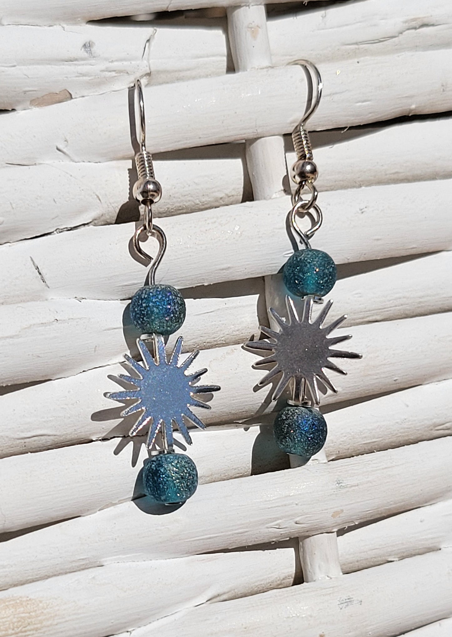 Beaded Burst Earrings