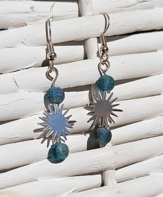 Beaded Burst Earrings