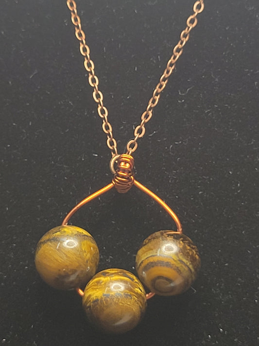 Triple Tiger's Eye Necklace