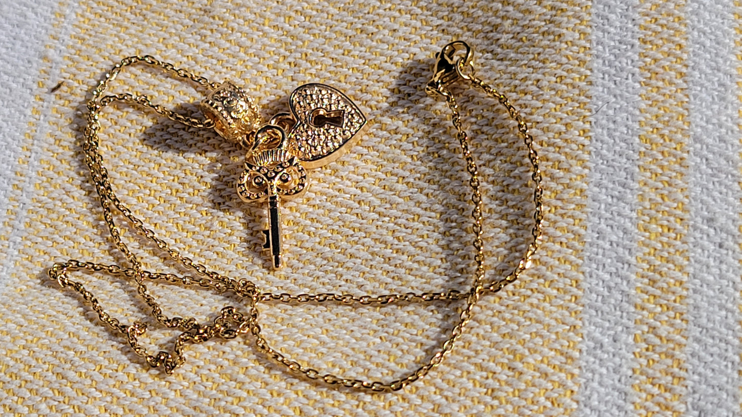 Key to my Heart Goldplated Necklace