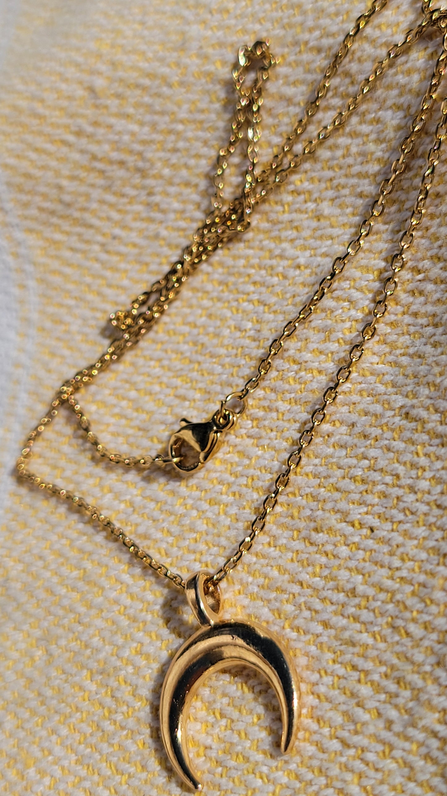 Gold Crescent Moon Necklace