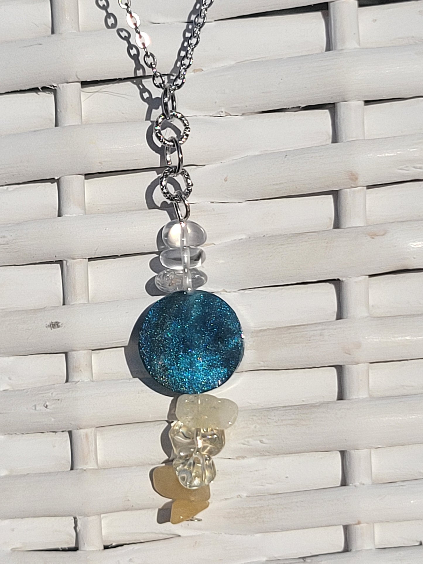 Natural Stone with Resin Necklace