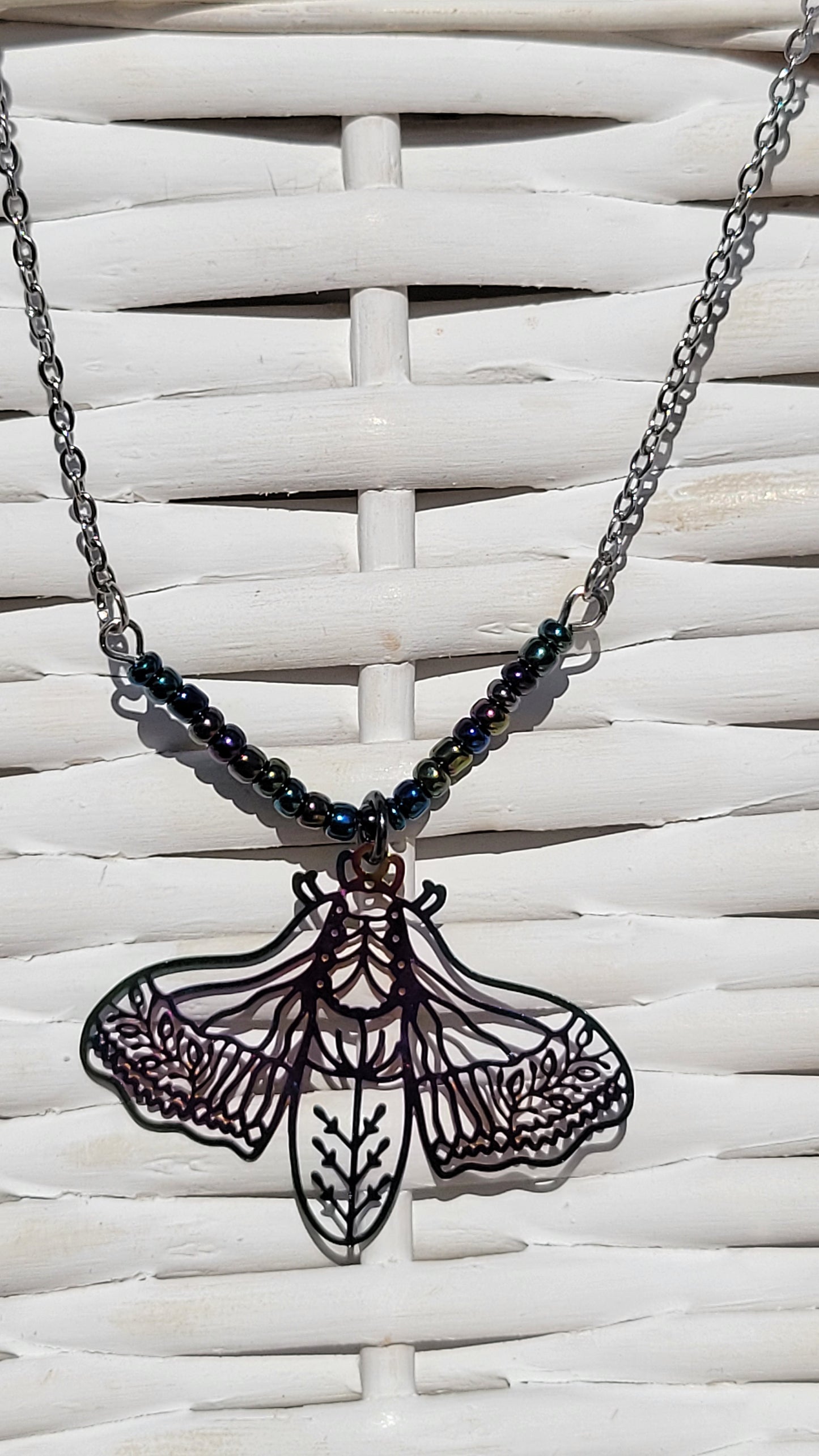 Chameleon Moth Necklace