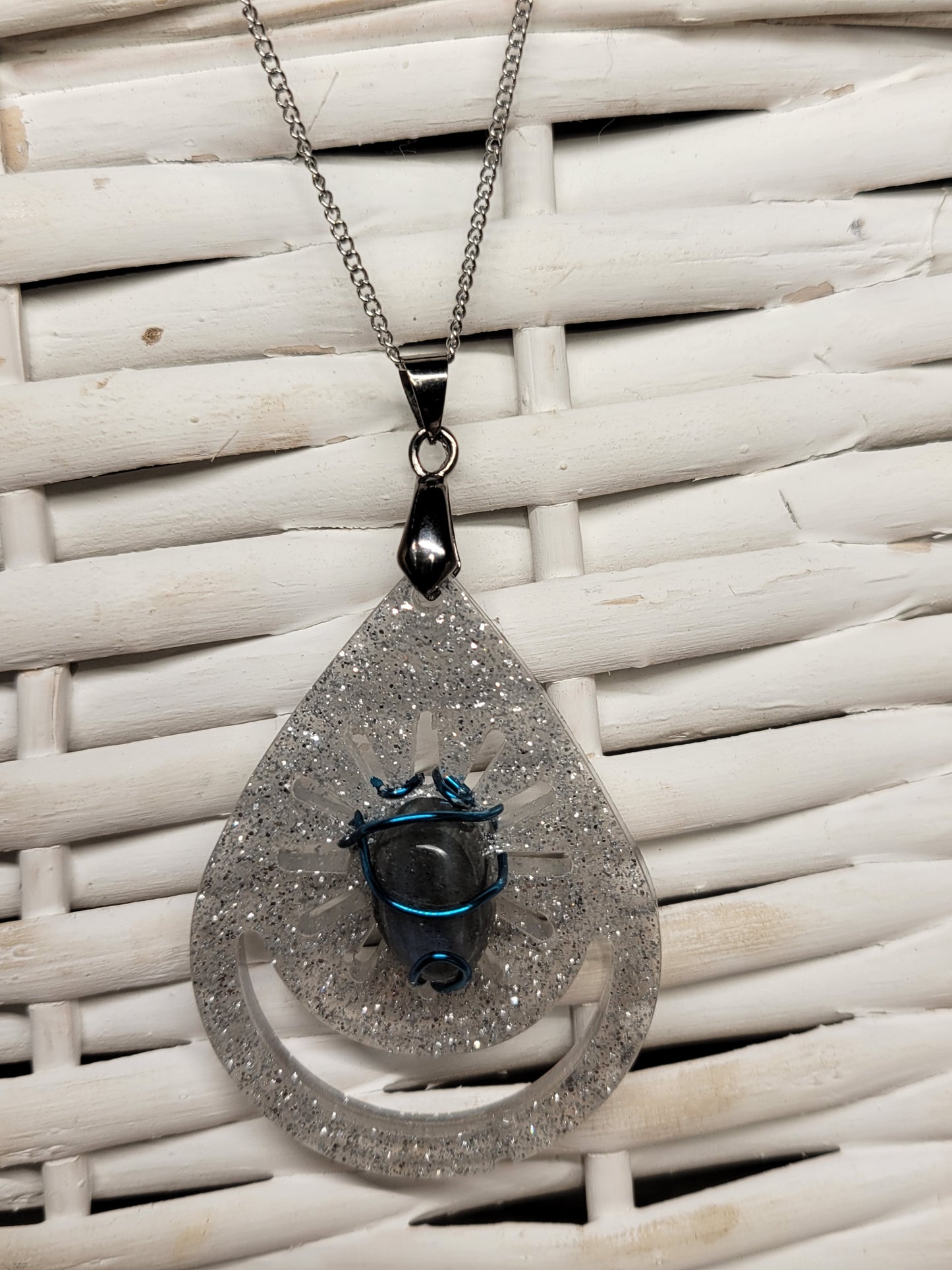 Labradorite on Resin Necklace