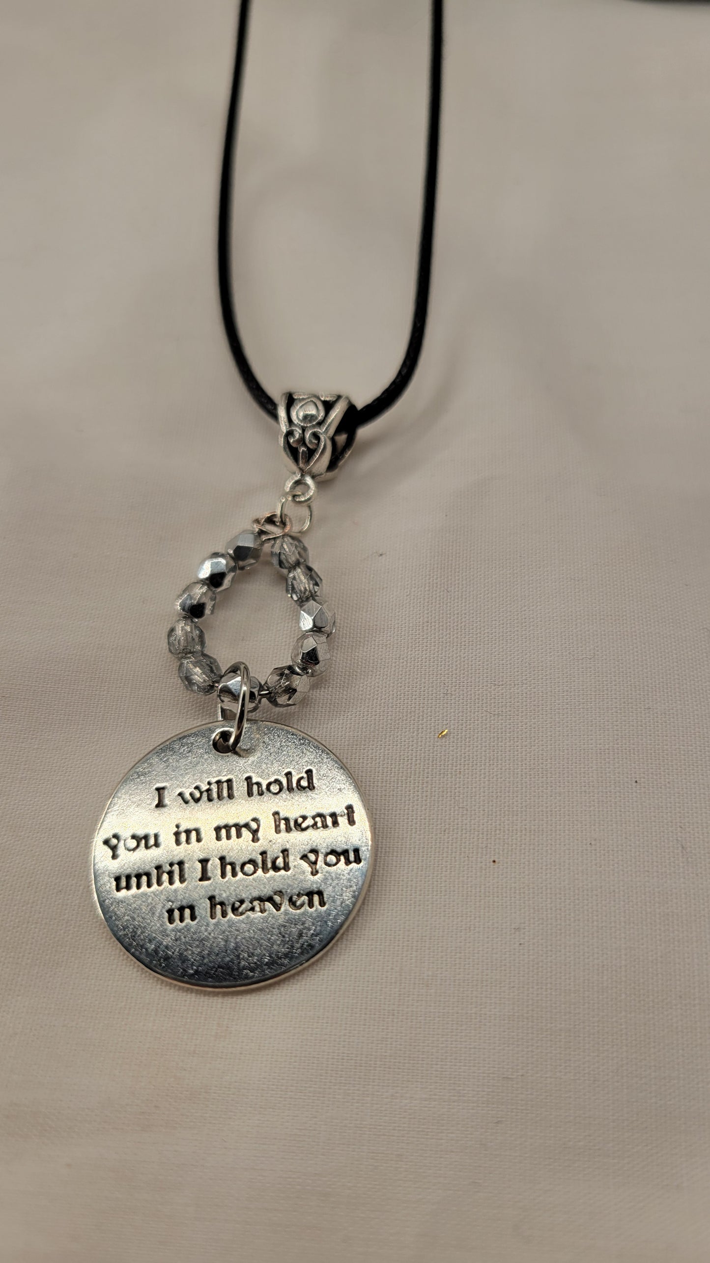 Memory Necklace with Beaded Tear