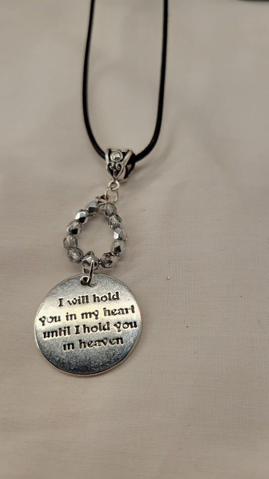 Memory Necklace with Beaded Tear