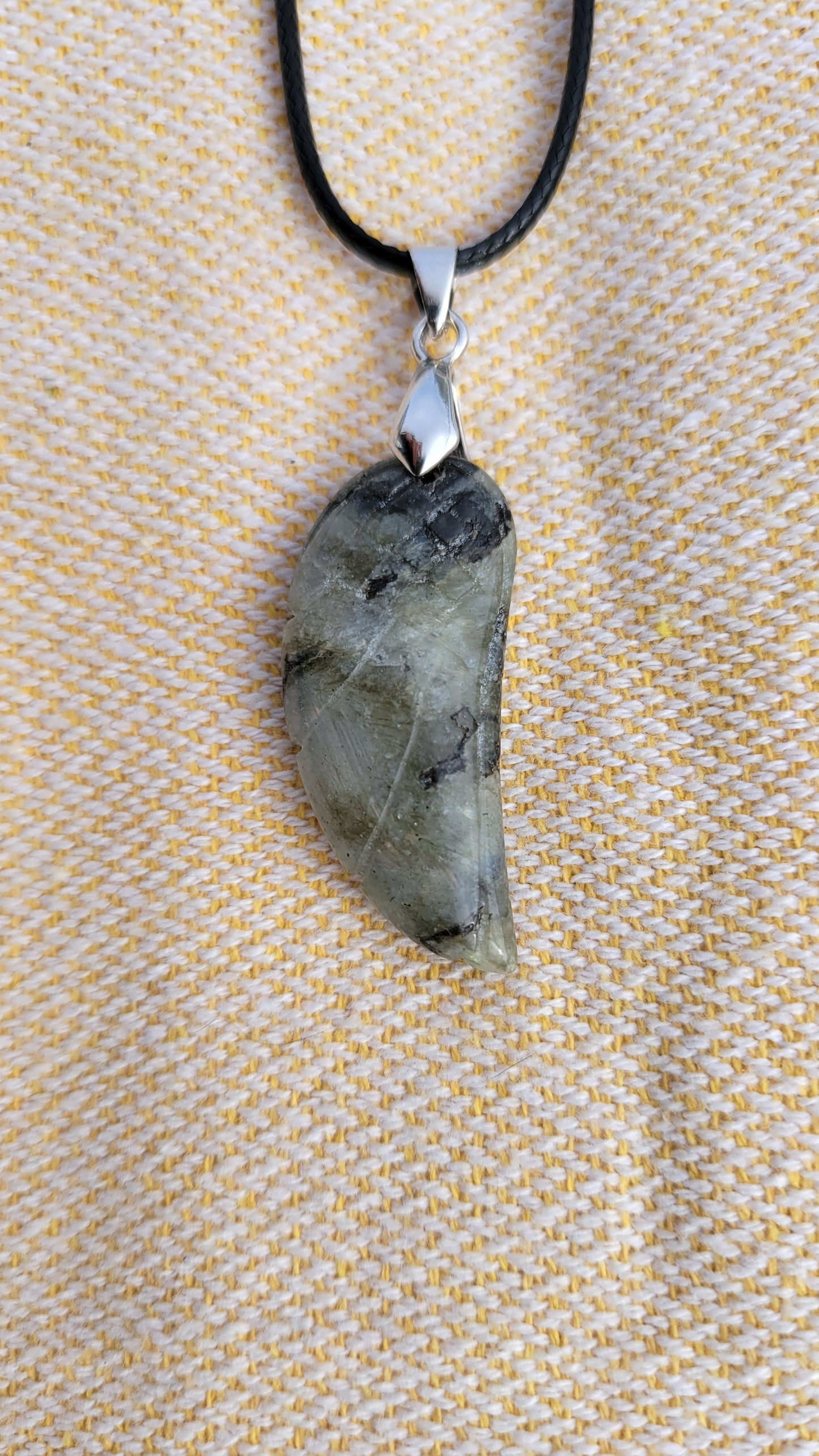 Labradorite Wing Necklace