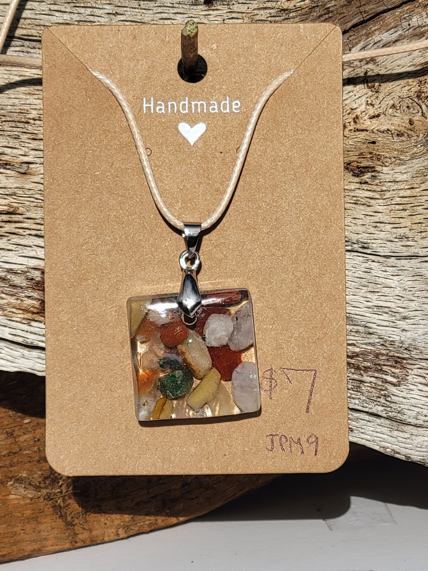 Small Resin Mixed Crystal Necklace