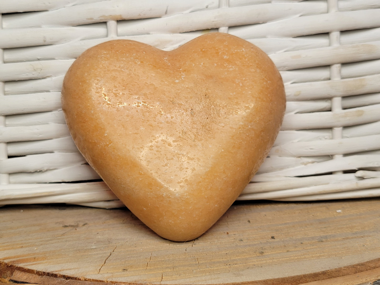 Orange Selenite Heart Bowl