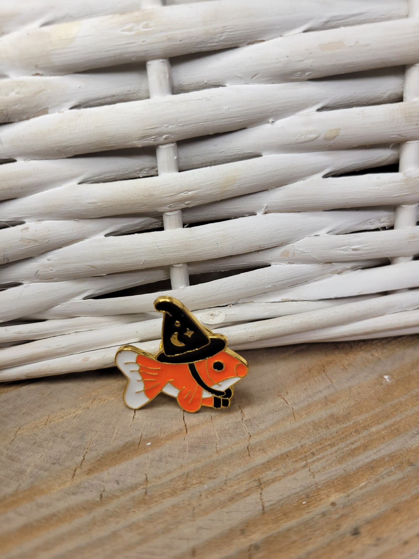 Goldfish Witch Pin