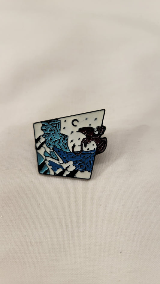 Dragon & Mountain Pin