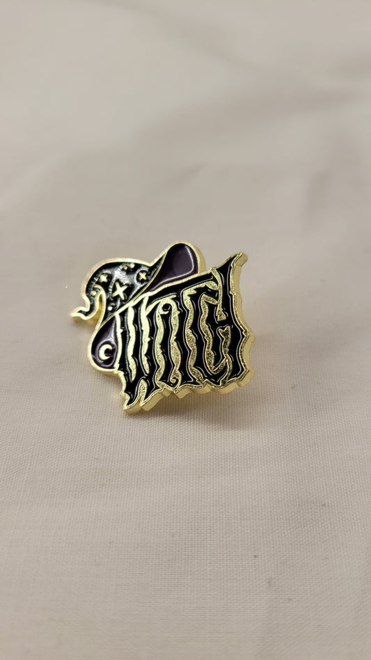 Witch & Hat Pin