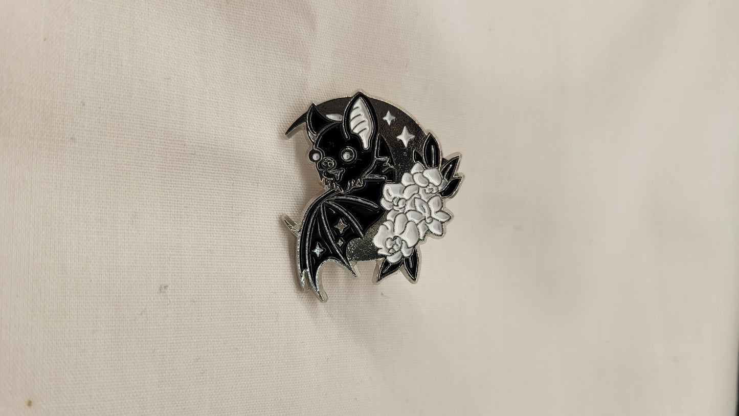 Bat w/ Moon Pin