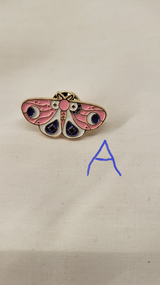 Decorative Moth Pins